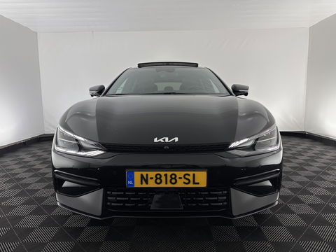 Kia Ev6 GT-Line 77.4 kWh (3-Fase-11kW) {SOH-100%} (INCL-BTW) Aut. *HEATPUMP | PANO | HEAD-UP | LEATHER-ALCANTARA | ADAPTIVE-CRUISE | DIGI-COCKPIT | MERIDIAN-AUDIO | MEMORYPACK | FULL-LED | KEYLESS | TOPVIEW | DAB | BLINDSPOT | NAVI-FULLMAP |