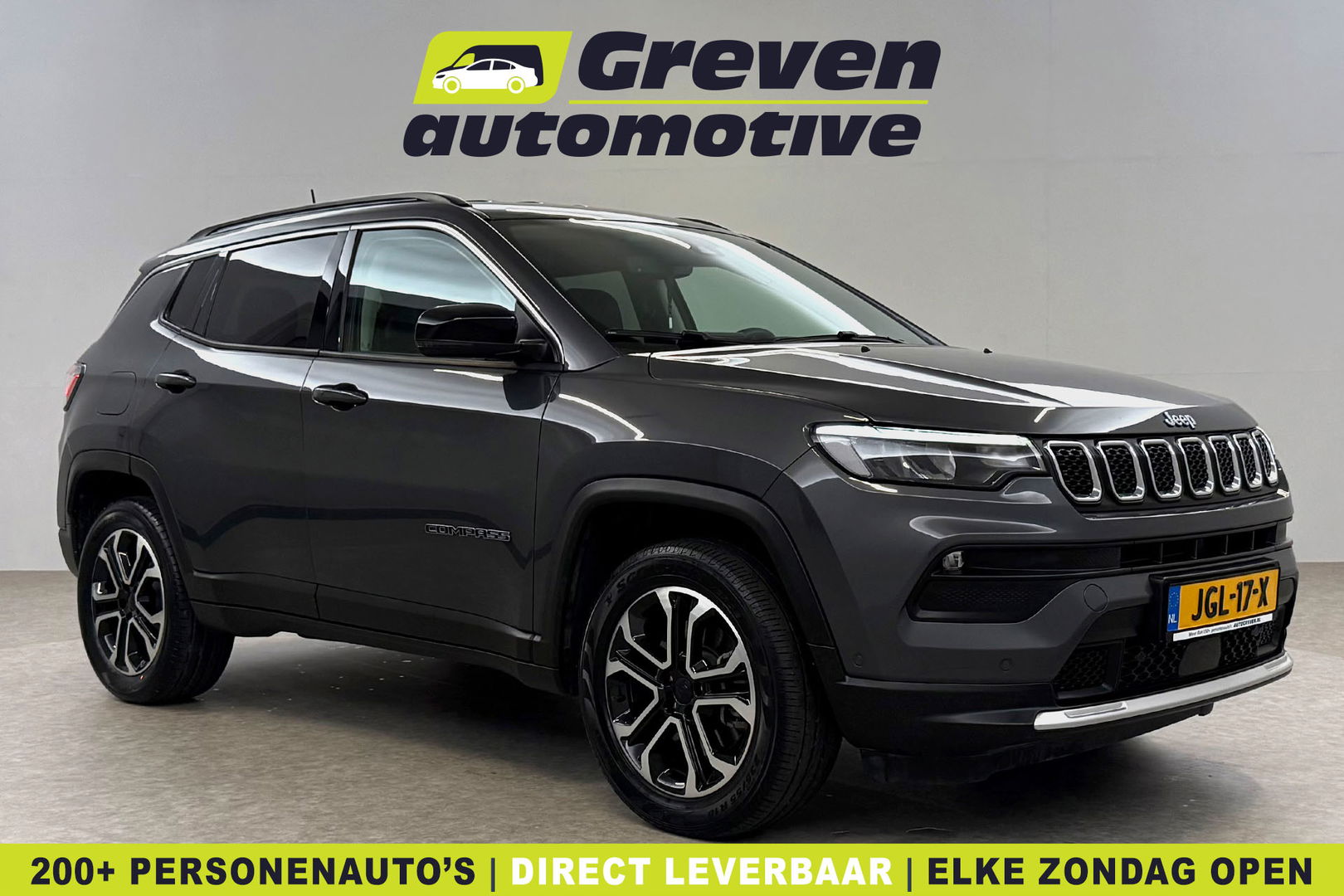 Jeep Compass 4xe 190 Plug-in Hybrid Electric Limited | SOH: 85% | Virtual | LED | Carplay | Camera | Adaptive Cruise | Parkeersens.