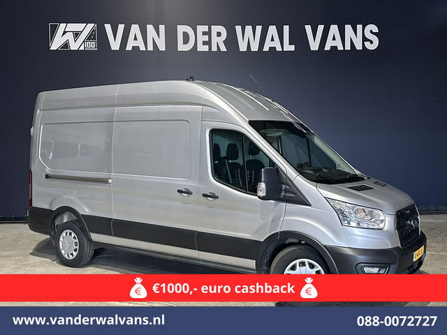 Ford Transit - 2.0 TDCI 170pk L3H3 Euro6 Airco | Navigatie | 2500kg Trekhaak | Cruisecontrol Verwarmde voorruit, Parkeersensoren, Bijrijdersbank