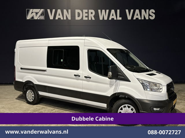 Ford Transit - 2.0 TDCI 170pk L3H2 Dubbele Cabine 3500kg Trekhaak Euro6 Airco | 6-Zits | Camera | Navigatie | Apple Carplay Cruisecontrol, Parkeersensoren, Verwarmde voorruit