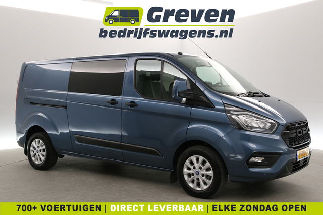 Ford Transit Custom - 2.0 TDCI L2H1 | DC | 6-Zits | Carplay | Cruise | Airco | Navigatie | Trekh. | Parkeersens.