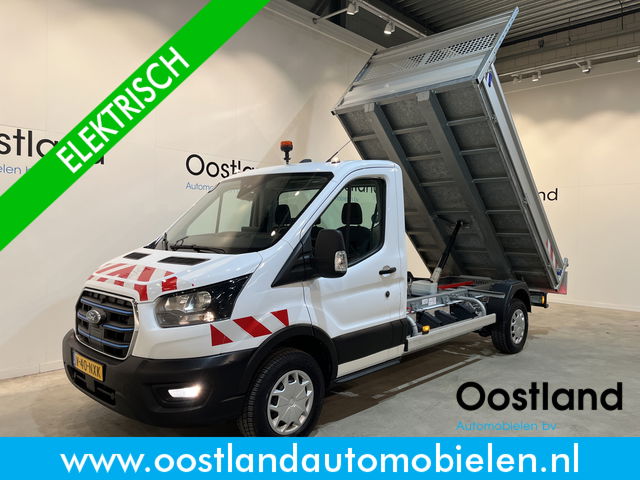 Ford E-Transit - 350 L3 Trend 68 kWh RWD Kipper / Tipper / 100% Elektrisch / Airco / Cruise Control / Camera / CarPlay / Navigatie / 2.200 KM !!