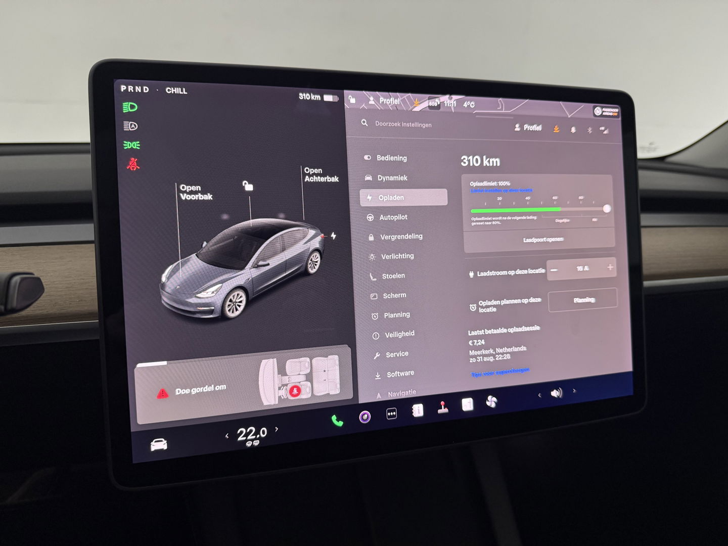 Tesla Model 3 Long Range AWD 75 kWh | SOH 89% | Autopilot | Snelladen | Pano | Memory | Camera | Trekh. | Stoelverw.