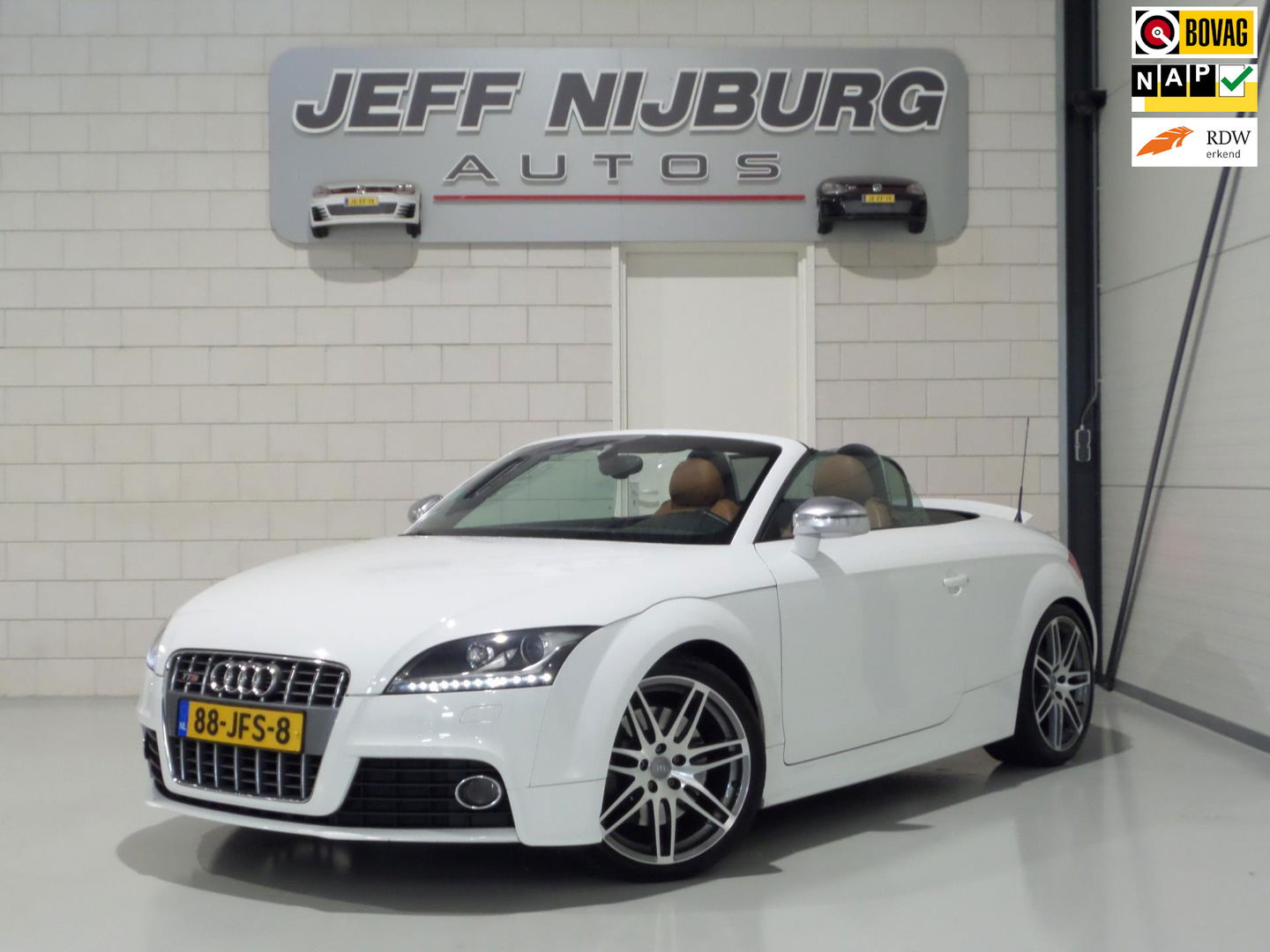 Audi TT Roadster 2.0 TTS Quattro 272PK "Origineel NL!" Cognac Baseball Leer I Automaat Stoelverwarming Bose Xenon-LED Bluetooth