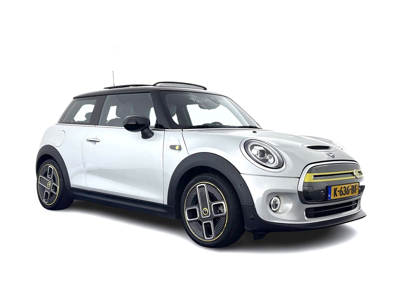 MINI Mini Electric Yours 33 kWh [ 3-Fase-11kW ] {SOH-100%} (INCL-BTW) Aut.* HEATPUMP | PANO | LEATHER | DIGI-COCKPIT | HEAD-UP | FULL-LED | NAVI-FULLMAP | HEATED-SPORTSEATS | DAB | CRUISE | HARMAN/KARDON | CAMERA | KEYLESS | AMBIENTLIGHT | 17"ALU*