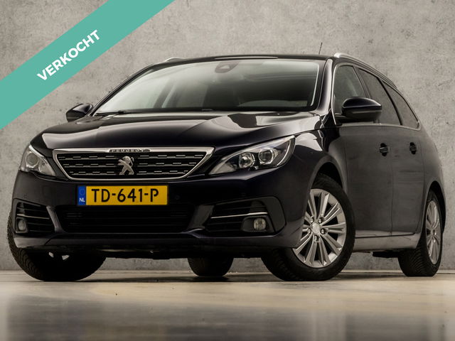 Peugeot 308 - SW 1.2 PureTech Sport (PANORAMADAK, APPLE CARPLAY, GROOT NAVI, LEDER, STOELVERWARMING, 360 CAMERA, GETINT GLAS, TREKHAAK, CRUISE, NIEUWE APK, NIEUWSTAAT)