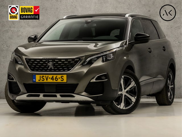 Peugeot 5008 - 1.6 e-THP GT-Line 165Pk Automaat (PANORAMADAK, NAPPA LEDER, MEMORY SEATS, STOELVERWARMING, 360 CAMERA, DRIVE MODE, KEYLESS, ADAPTIVE CRUISE, ELEK ACHTERKLEP, NIEUWSTAAT)