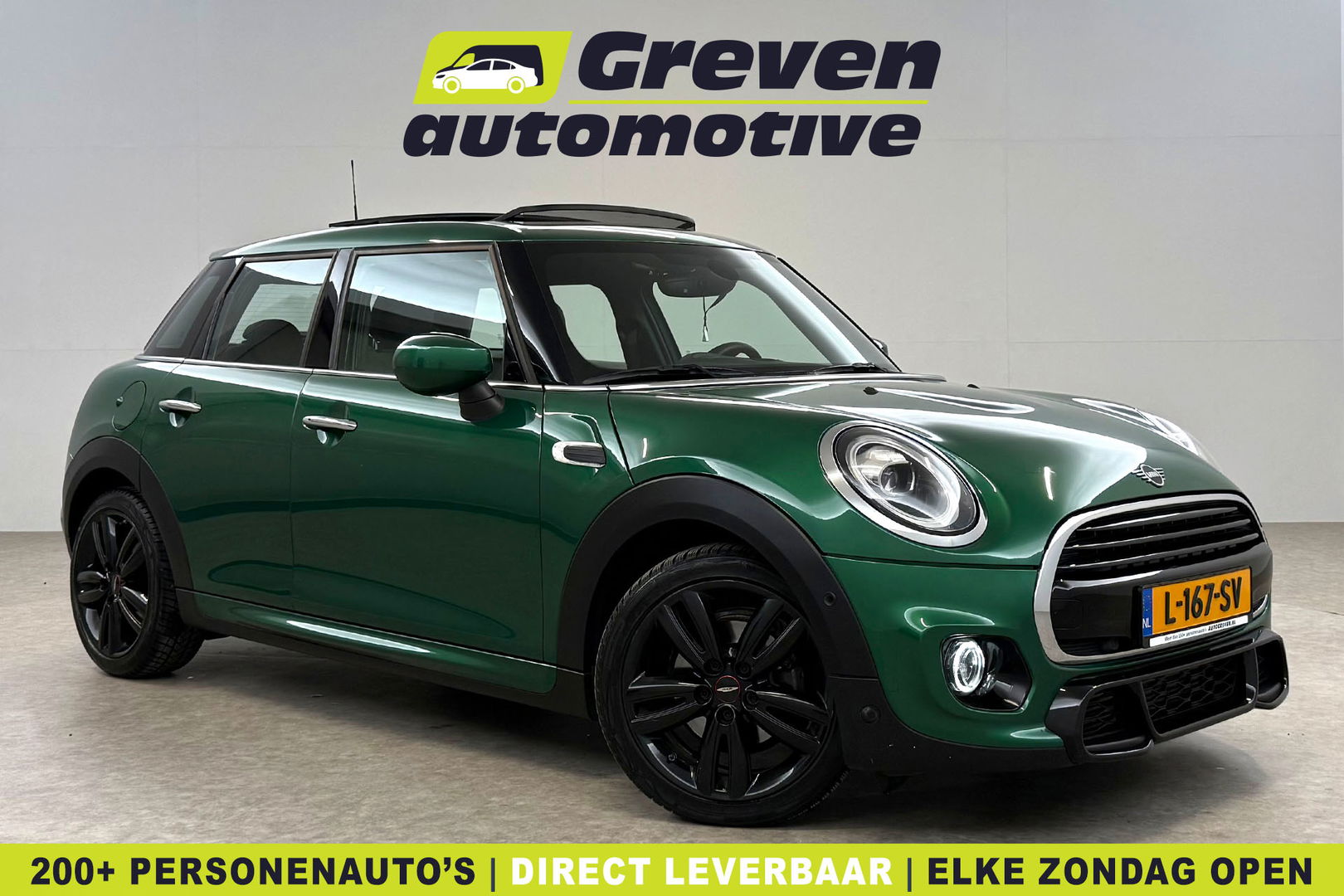 MINI Cooper 1.5 Cooper JCW | Pano | Virtual | Sfeer | Carplay | Cruise | Stoelverw. | Navi | Parkeersens.