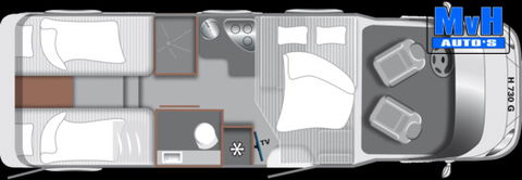 LMC H730G Lift 165 PK-HEFBED-OFFGRID-AIRCO-TV-GARANTIE