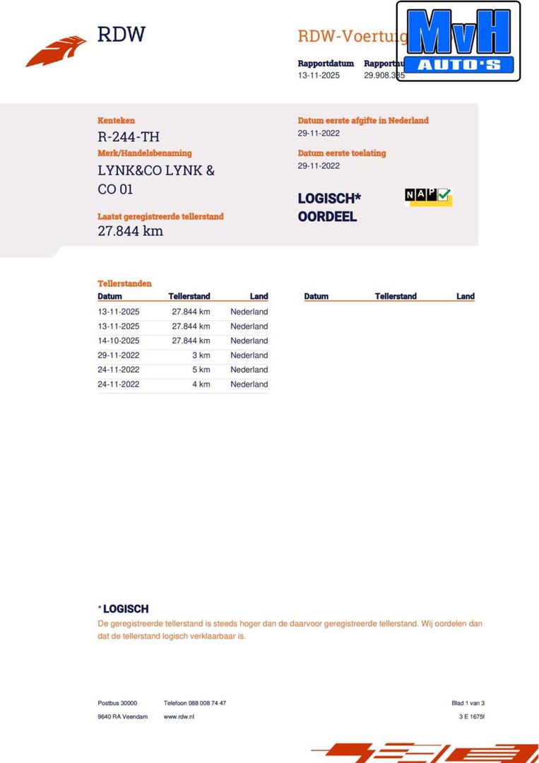 Lynk & Co 01 1.5 Plug-in Hybride|FULL BLACK XL|360°CAM|NAP