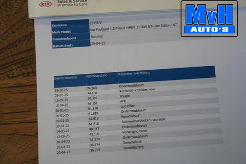 Kia ProCeed 1.5 T-GDi MHEV GT-Line Edition|160PK|PANO|LED|NAP