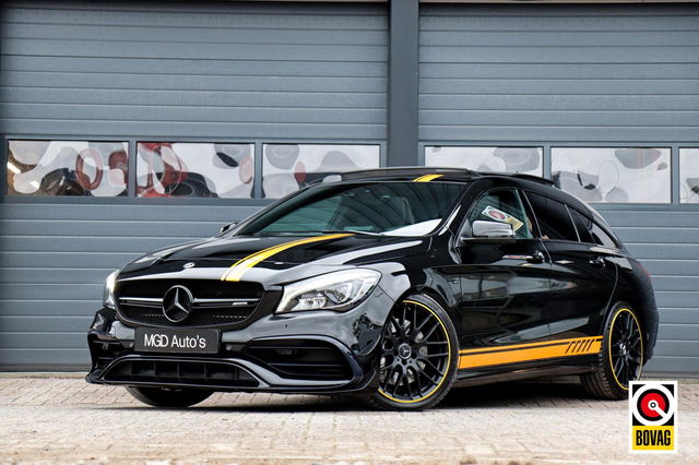 Mercedes-Benz CLA - Shooting Brake AMG 45 4MATIC Yellow Night Edition /PANODAK/MEMORY/HK/VOL!
