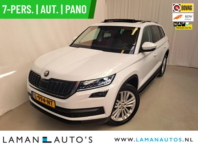 Škoda Kodiaq - 1.5 TSI 150pk DSG Limited Business Edition Plus 7P Aut. | Panorama Open dak Virtual Leder/Alcantara CarPlay Trekhaak Canton ECC Navi LED ACC 19" Sirius LMV 360 Camera Side Assist Metallic | Voorschoten