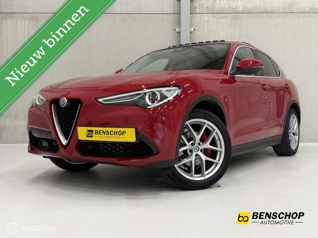 Alfa Romeo Stelvio - 2.0 T AWD First Edition Alfa Rosso Panodak Leer Navi Memory 20 inch