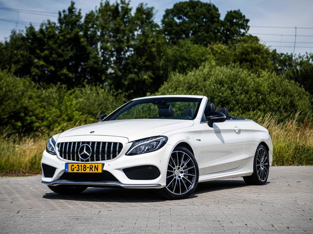 Mercedes-Benz C-Klasse - Cabrio C43 AMG 367PK Speedshift 4MATIC Burmester Stoelkoeling Airscarf Sportuitlaat Memory