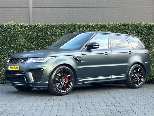 Land Rover Range Rover Sport - P575 SVR Carbon Edition, SV BESPOKE SATIN, VOLLEDIG PPF, PANORAMADAK, SCHAALSTOELEN, MERIDIAN, 360-CAMERA, CRUISE, HUD, KEYLESS, DODEHOEK, STOELVERWARMING/VENTILATIE, STUURVERWARMING, LICHTMETAAL 22"