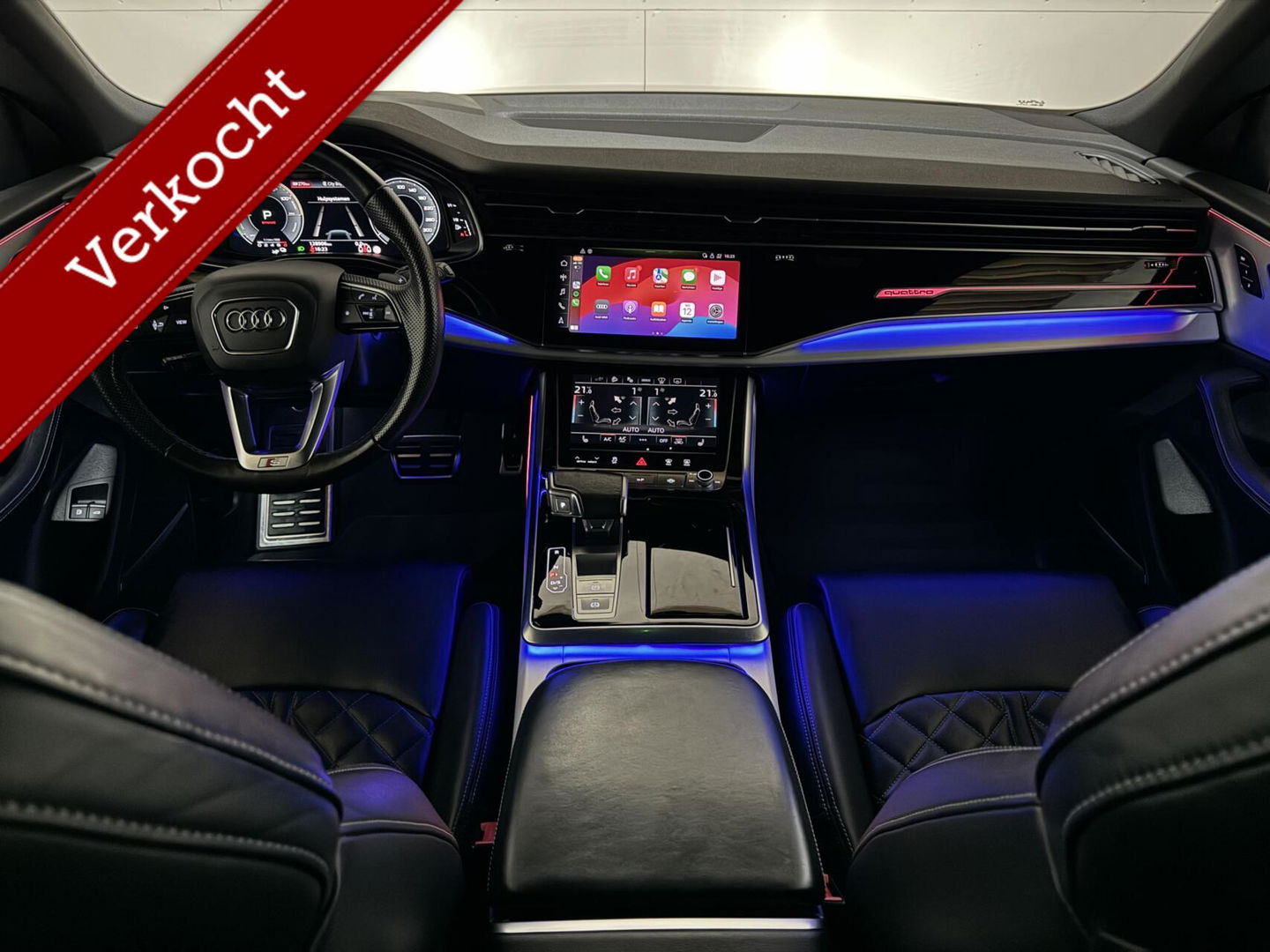 Audi Q8 55 TFSI e Quattro Competition S-Line Pano RS-Seats Sfeer Luchtver. B&O 360º