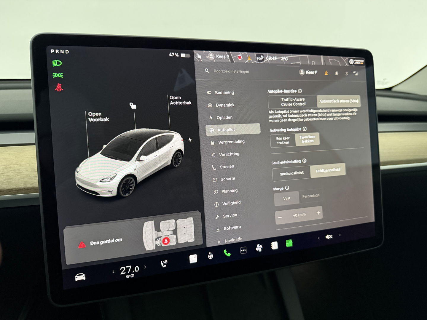 Tesla Model Y Long Range AWD 75 kWh | SOH 89% | Snelladen | Autopilot | Pano | Memory | Camera | Stoel/Stuurverw.