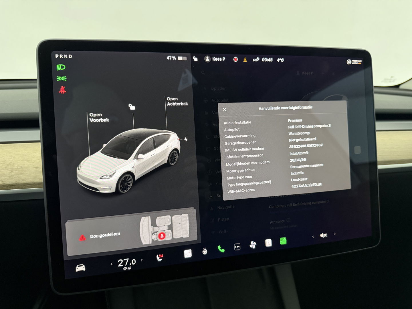 Tesla Model Y Long Range AWD 75 kWh | SOH 89% | Snelladen | Autopilot | Pano | Memory | Camera | Stoel/Stuurverw.