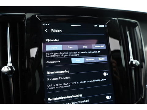 Volvo V90 2.0 T6 Plug-in hybrid AWD Ultra Dark | Pano-dak | Head-up | 360 camera | Elek. stoelen | H&K Audio |