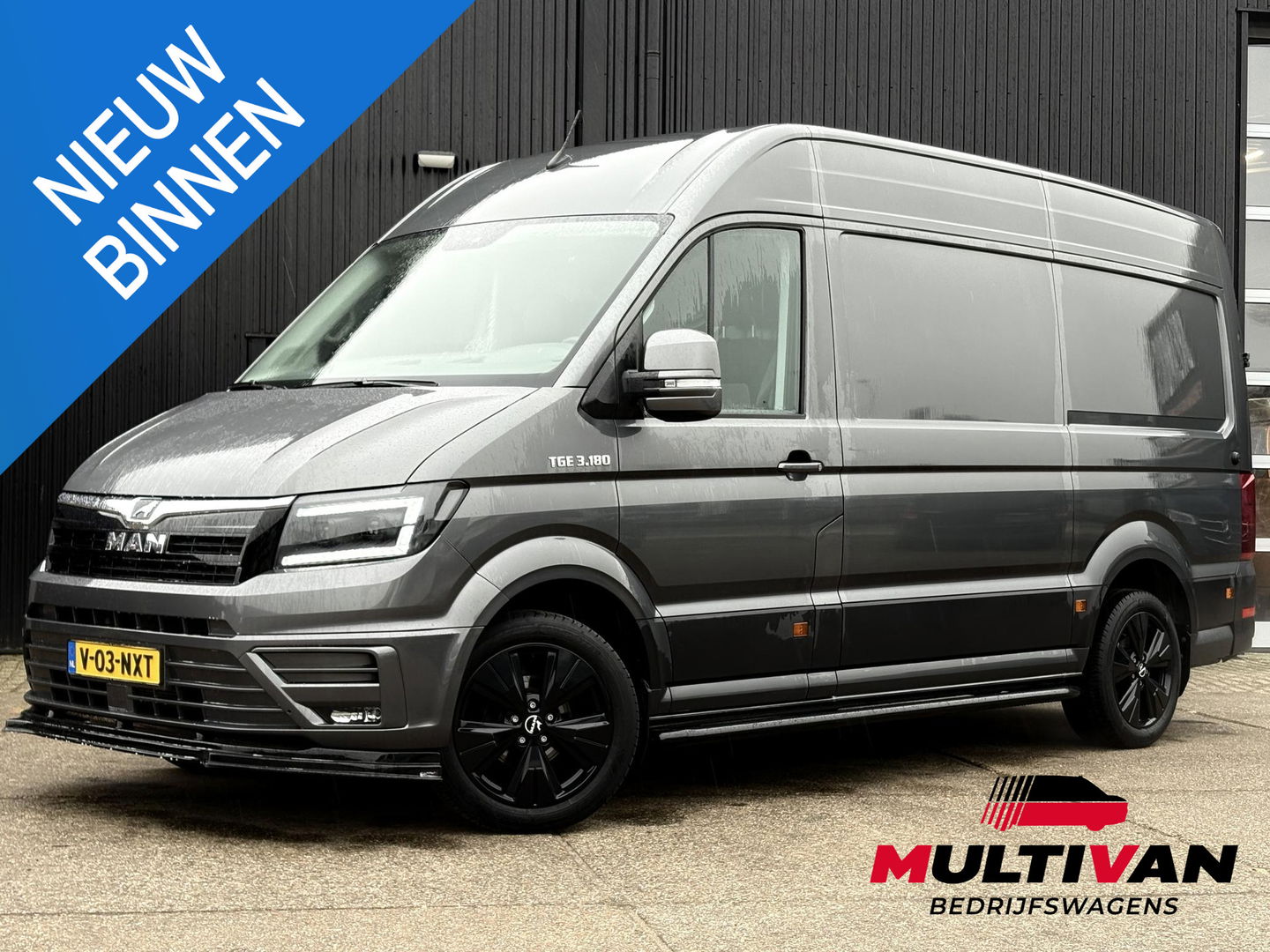 MAN TGE 35 2.0 L3H3 LUXE | LEDER | GASGEVEERDE CHAUFFEURSSTOEL | LED | CRUISE | LMV | SIDEBARS | DIK UITGEVOERD