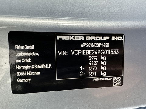 Fisker Ocean Extreme 113kWh [ 3-Fase ] Aut. (INCL-BTW) *HEATPUMP | PANO | LEATHER | FULL-LED | ADAPTIVE-CRUISE | TOPVIEW | MEMORY-PACK | BLINDSPOT | DIGI-COCKPIT | KEYLESS | DAB+ | SOLAR-ROOF | COMFORTSEATS | CARPLAY | TOW