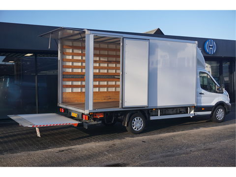 Ford Transit 350L 130PK Bakwagen BPM VRIJ!! Camera, Luchtvering, Dhollandia Klep, Lat om Lat!! NR. JE01*