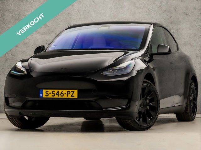 Tesla Model Y - RWD 58 kWh Black Edition 347Pk (AUTOPILOT, TREKHAAK, FULL SELF DRIVING COMPUTER 3, PREMIUM AUDIO, WIT LEER, PANORAMADAK, WARMTEPOMP, STUUR/STOEL VERWARMING, NIEUWSTAAT)
