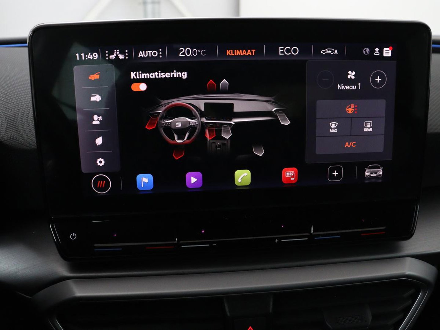 SEAT Leon 1.4 TSI eHybrid PHEV FR | Stoel & stuurverwarming | Camera | Adaptive cruise | Carplay | Navigatie | Sfeerverlichting | Park Assist | Climate control | Full LED | PHEV | Plug In