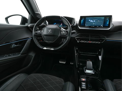 Peugeot e-208 EV GT Pack 50 kWh (3-Fase-11kW) {SOH-86%} (INCL-BTW) *HEATPUMP | PANO | FULL-LED | DIGI-COCKPIT | BLINDSPOT | CAMERA | LEATHER-ALCANTARA | AMBIENTLIGHT | NAVI-FULLMAP | LANE-ASSIST | KEYLESS | DAB | CCS-FASTLOADER | HEATED-SPORTSEATS