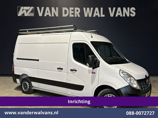 Renault Master - 2.3 dCi 131pk L2H2 Inrichting Euro6 Airco | Imperiaal | Navigatie | Cruisecontrol | 2500kg Trekhaak Parkeersensoren, Trap, Sidebars, Bijrijdersbank