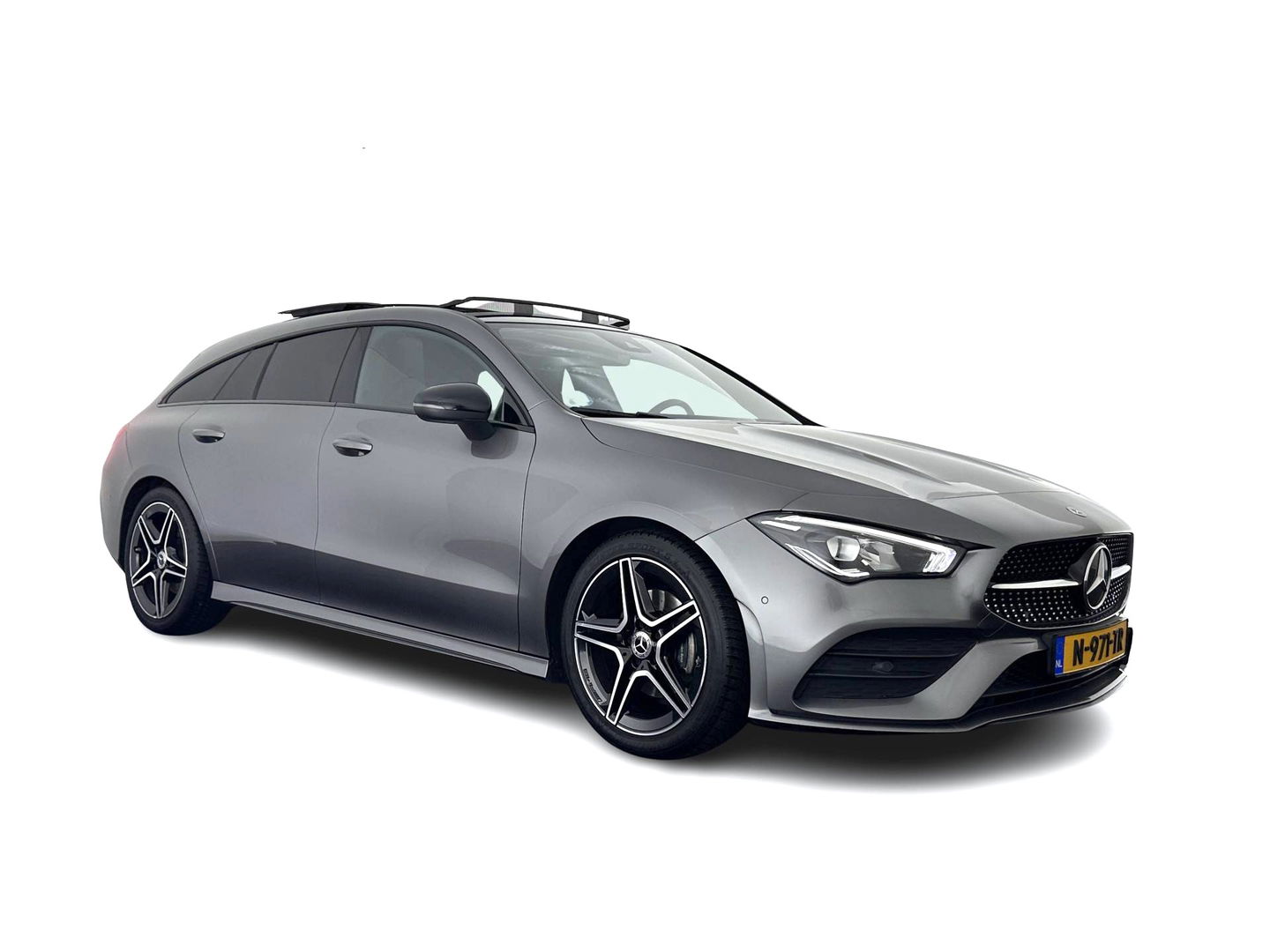 Mercedes-Benz CLA-Klasse Shooting Brake 180 AMG-Line Business Solution (INCL-BTW) *PANO | LEATHER-MICROFIBRE | FULL-LED | AMBIENTLIGHT | BLINDSPOT | HEATED-SPORTSEATS | WIDESCREEN-DIGICOCKPIT | DAB+ | NAVI-FULLMAP | CAMERA | PRIVACYGLASS | 18''ALU*