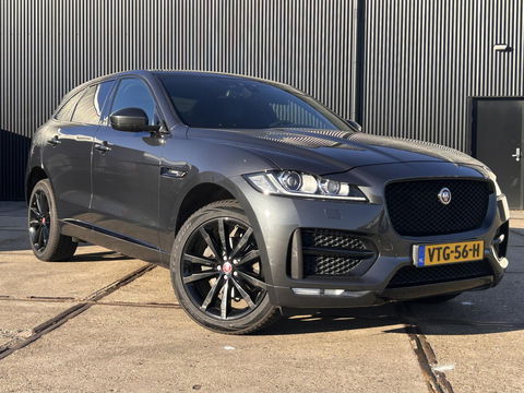 Jaguar F-PACE 2.0d AWD R-Sport R-Sport | GRIJS KENTEKEN | 4X4 | TREKHAAK 2400KG | Vol opties! | PANO | LED | Elektr. Verstelbare stoelen | Stuurverwarming