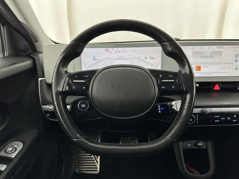 Hyundai IONIQ 5 Connect 73kWh [ 3-Fase-11kW ] {SOH-100%} (INCL-BTW) Aut *LEATHER-FABRIC | FULL-LED | DIGI-COCKPIT | AMBIENTLIGHT | DAB | SHIFTPADDLES | HEAD-UP | NAVI-FULLMAP | KEYLESS | CAMERA | HEATED-COMFORTSEATS | TOWBAR | PRIVACYGLASS  | 19"AL