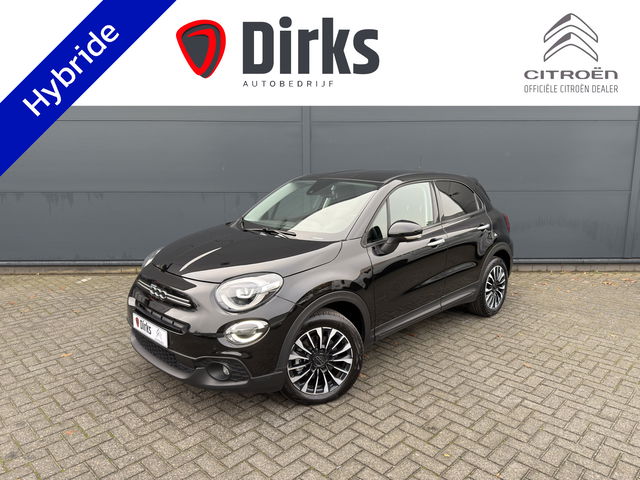 Fiat 500X - 130pk Hybrid (Camera - LED - Automatische Airco - Parkeersensoren V+A - Navigatie via Apple Carplay - 17")