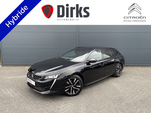 Peugeot 508 - SW 225pk HYbrid GT Pack (Elektrisch Schuifdak - Trekhaak - Leder incl verwarming/massage/geheugen - NightVision - Focal Electra - Elektrische Klep - 360gr Camera)