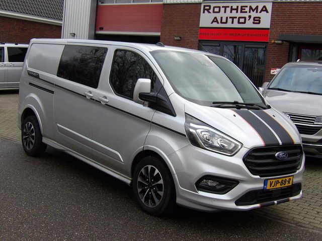 Ford Transit Custom - 2.0 TDCI 185PK SPORT 2021 DUB-CAB 1e EIGENAAR VOL EXTRA'S PRACHTIGE STAAT