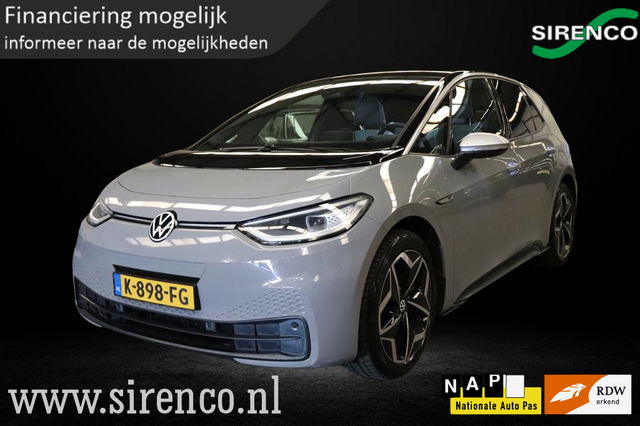 Volkswagen ID.3 - First Plus 58 kWh | stoel & stuurverwarming | adaptieve cruise control | IQ light | sfeerverlichting | muisgrijs |