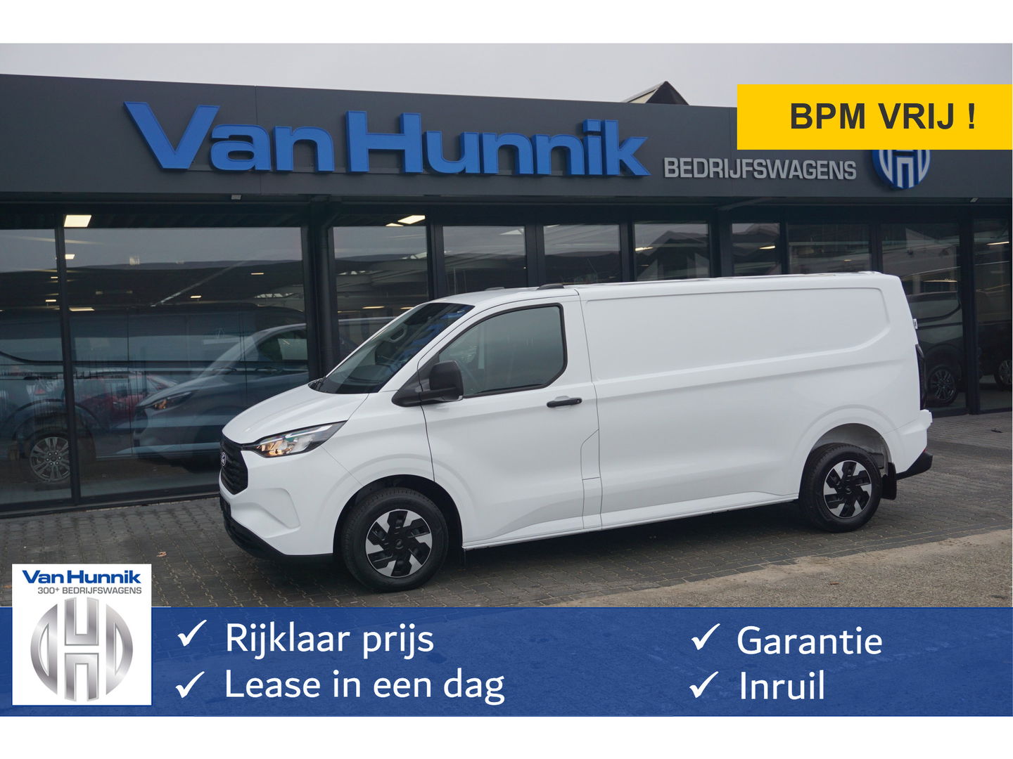 Ford Transit Custom 320L 2.5 PHEV Hybride 233PK Trend PRIJS INCL. BPM !! 13" Navi, Adap. Cruise, Camera!! NR. HYB012