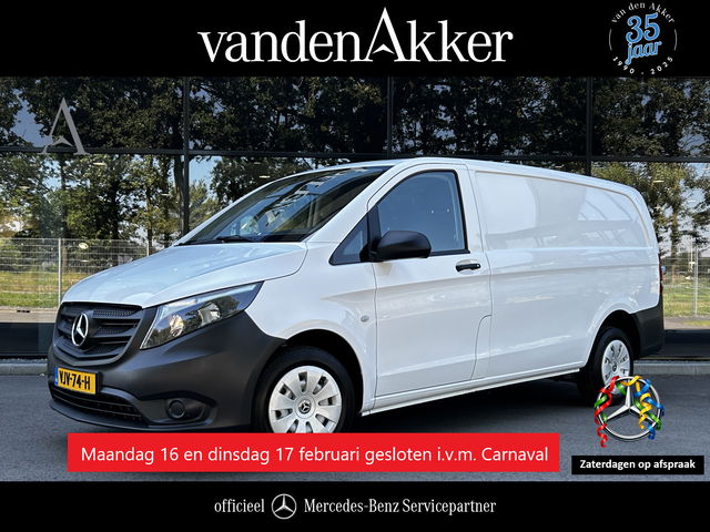 Mercedes-Benz Vito - 110 CDI L2 Lang // Trekhaak // Airco // Achterklep // 12 mnd Garantie // Bank // Radio // CV // Betimmering // Wieldoppen