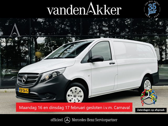 Mercedes-Benz Vito - 110 CDI L2 Lang RWD // Airco // Achterklep // 12 mnd Garantie // 2000kg // Bank // Radio // CV // Betimmering // Wieldoppen