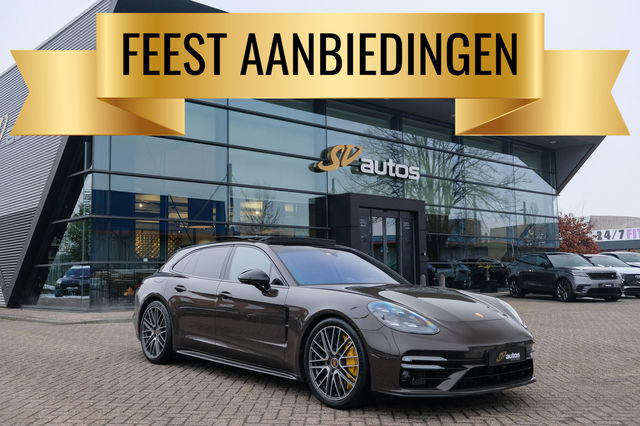 Porsche Panamera - Sport Turismo 4.0 V8 Turbo S 700pk E-Hybrid Panoramadak Keramisch Luchtvering 4-wielsturing NLauto 1e eigenaar!