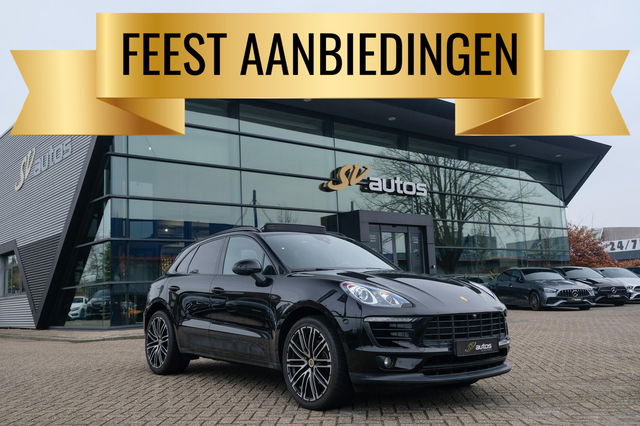 Porsche Macan - 2.0 T 252pk Panoramadak Luchtvering 18-weg Adaptieve Sportstoelen Trekhaak elektrisch 21" LMV