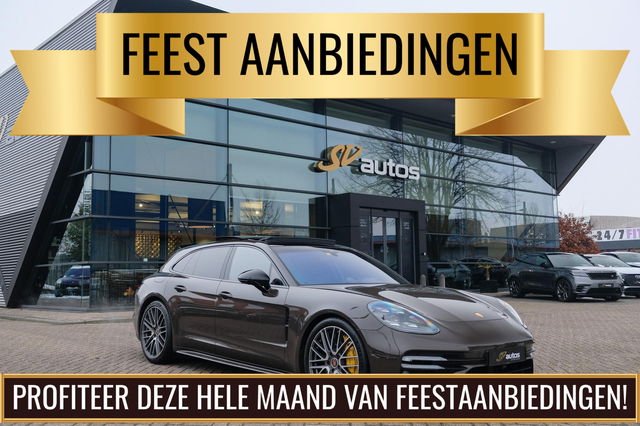 Porsche Panamera - Sport Turismo 4.0 V8 Turbo S 700pk E-Hybrid Panoramadak Keramisch Luchtvering 4-wielsturing NLauto 1e eigenaar!