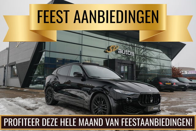 Maserati Levante - Gransport 3.0 V6 D 275pk Panoramadak Schaalstoelen VOL!!! Carbon pakket NLauto 21" LMV Stoelkoeling Luchtvering