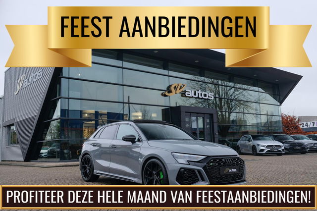 Audi RS3 - Sportback 2.5 TFSI 400PK Quattro Hulk Panoramadak *BTW* Keramisch VOL! Massage B&O audio RS Dynamic