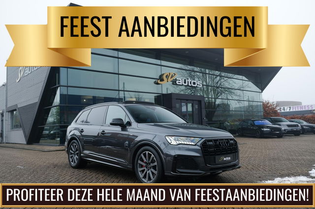 Audi Q7 - 60 TFSIe 455pk Competition Hybrid Panoramadak *BTW* Head-up Trekhaak elektrisch Leder Adaptive cruise DAB Carplay