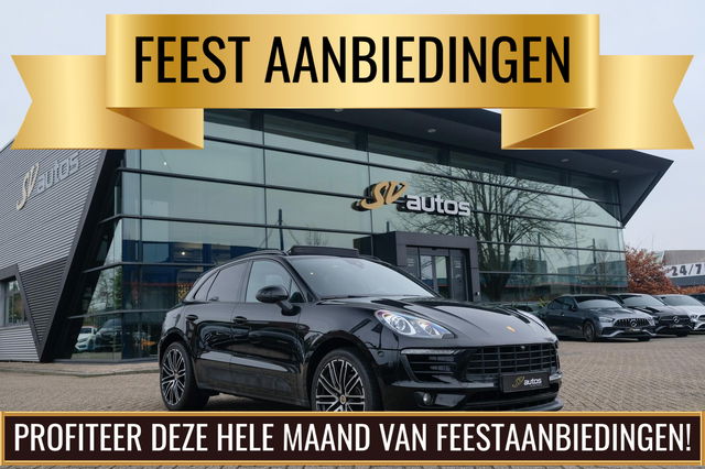 Porsche Macan - 2.0 T 252pk Panoramadak Luchtvering 18-weg Adaptieve Sportstoelen Trekhaak elektrisch 21" LMV