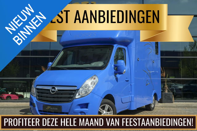 Opel Movano - 2.3 CDTI 145pk *MARGE* Paardenwagen Horsetruck Veewagen Hengstenuitvoering Airco Cruise Camera 17" LMV