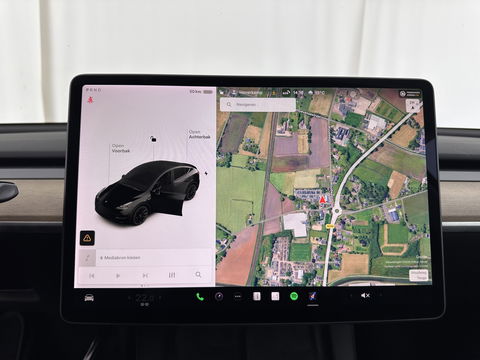 Tesla Model Y Long Range AWD 75 kWh Black-Line [ 3-Fase-11kW ] {SOH-82%} (INCL-BTW) Aut. *PANO | AUTO-PILOT | LEATHER | NAVI-FULLMAP | MATRIX-LED | KEYLESS | CAMERA | DAB+ | HEATED-COMFORTSEATS | PRIVACYGLASS | TOPVIEW | TOWBAR |  20''ALU*